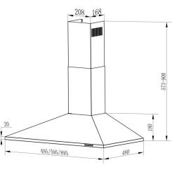 Вытяжка кухонная Interline UNNA X A/60 PB/2/T Фото 5
