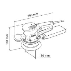 Шлифовальная машина Makita BO 6030, эксцентриковая Фото 1