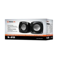 Акустическая система REAL-EL S-20 black Фото 1