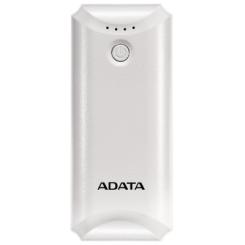 Батарея универсальная ADATA P5000 White (5000mAh, 5V*1A, cable) Фото