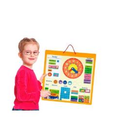 Развивающая игрушка Viga Toys Календарь магнитный англ. Фото 3