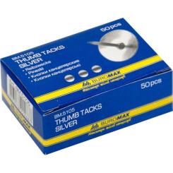 Кнопки Buromax nickel-plated, 50шт Фото