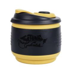 Чашка туристическая Tramp складная силиконовая с крышкой 350ml black Фото