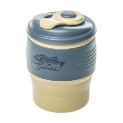 Чашка туристическая Tramp складная силиконовая с крышкой 350ml black Фото 1