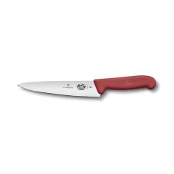 Кухонный нож Victorinox Fibrox разделочный 19 см, красный Фото