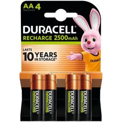Аккумулятор Duracell AA HR6 2500mAh * 4 Фото 1