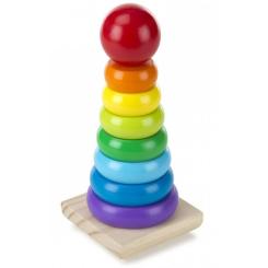 Развивающая игрушка Melissa&Doug Радужная пирамидка Фото 1