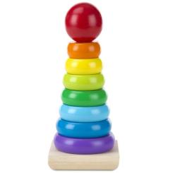 Развивающая игрушка Melissa&Doug Радужная пирамидка Фото 2