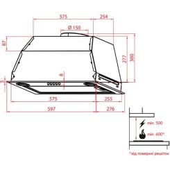 Вытяжка кухонная Weilor PBE 6230 SS 1000 LED Фото 7