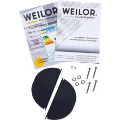 Вытяжка кухонная Weilor PBS 72650 GLASS WH 1250 LED Strip Фото 9