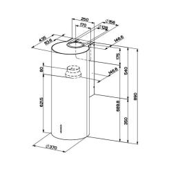 Вытяжка кухонная Faber CYLINDRA PLUS WH GLOSS Фото 1