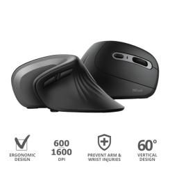 Мышка Trust Verro Ergonomic Wireless Black Фото 8