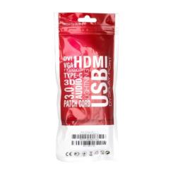 Кабель мультимедийный Extradigital 3.5mm M to 3xRCA M 1.5m 90° corner Фото 2