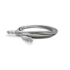 Патч-корд Kingda 3м, UTP, cat.5e, CU, 24AWG, grey Фото