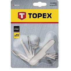 Мультитул Topex перочинний, 11 функцiй, нержавiюча сталь Фото 1
