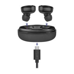 Наушники Defender Twins 635 TWS Bluetooth Black Фото 1