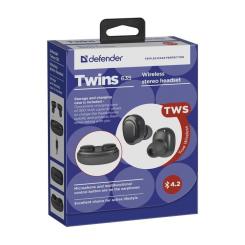 Наушники Defender Twins 635 TWS Bluetooth Black Фото 5