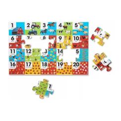 Пазл Melissa&Doug Мега "Числа - Ферма", 24 элемента Фото 1