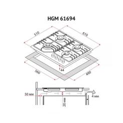 Варочная поверхность Perfelli HGM 61694 I Фото 9