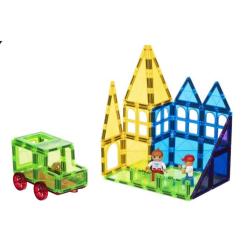 Конструктор Magplayer магнитные плитки 112 эл. Фото 4