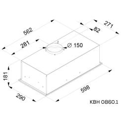 Вытяжка кухонная Kernau KBH 0860.1 W Фото 3