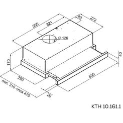 Вытяжка кухонная Kernau KTH 10.161.1 X Фото 2