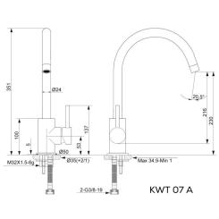 Смеситель Kernau KWT 07A NATURAL BEIGE Фото 5