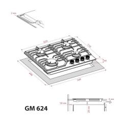 Варочная поверхность Weilor GM 624 WH Фото 11