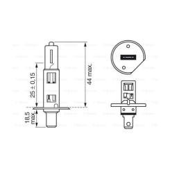Автолампа Bosch галогенова 55W Фото 4