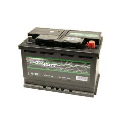 Аккумулятор автомобильный GigaWatt 74А Фото 1