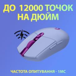 Мышка Logitech G305 Lightspeed Lilac Фото 2
