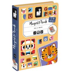 Развивающая игрушка Janod Магнитная книга Микс животных Фото