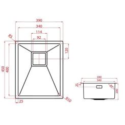 Мойка кухонная Weilor ALLERHAND WRX 3945 Фото 6