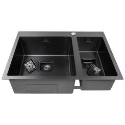 Мойка кухонная Weilor FILIGRAN WRC DB6950 GRAPHIT Фото 2