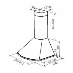 Вытяжка кухонная Eleyus Bora 1200 LED SMD 90 IS Фото 9