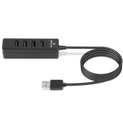 Концентратор REAL-EL HQ-174 USB-A 2.0 1.2m black Фото 1