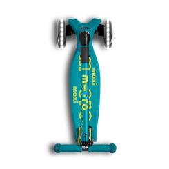 Самокат Micro Maxi Deluxe Foldable LED Зеленый Фото 5