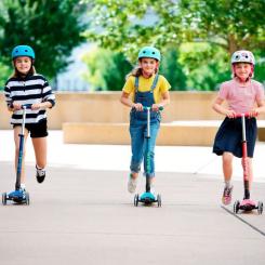 Самокат Micro Maxi Deluxe Foldable LED Зеленый Фото 6