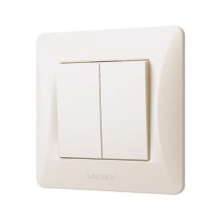 Выключатель Videx BINERA 2кл кремовый Фото