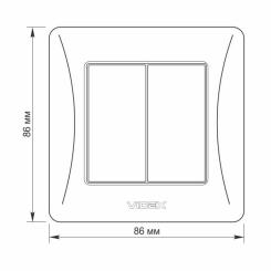 Выключатель Videx BINERA 2кл кремовый Фото 4