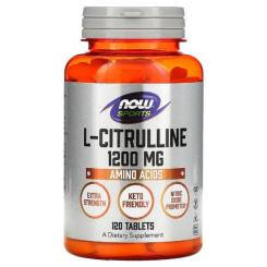Аминокислота Now Foods L-Цитруллин, L-Citrulline, 1200 мг, 120 таблеток Фото