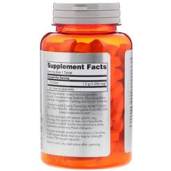 Аминокислота Now Foods L-Цитруллин, L-Citrulline, 1200 мг, 120 таблеток Фото 1