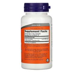 Витамин Now Foods Ацетил-L-Карнитин, Acetyl-L-Carnitine, 500 мг, 50 Фото 1