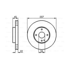 Тормозной диск Bosch 0 986 478 638 Фото