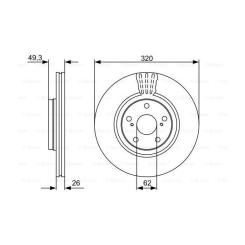 Тормозной диск Bosch 0 986 479 562 Фото 4
