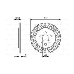 Тормозной диск Bosch 0 986 479 615 Фото 4