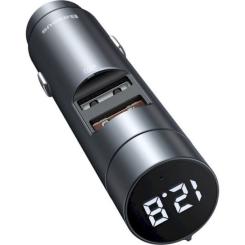 FM модулятор Baseus Energy Column MP3 Dark grey Фото 3