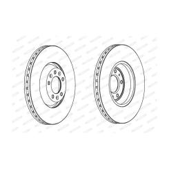 Тормозной диск FERODO DDF1274C-1 Фото