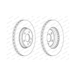Тормозной диск FERODO DDF1663C Фото