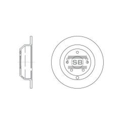 Тормозной диск HI-Q SD1072 Фото